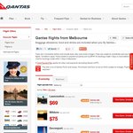 Qantas Summer Sale - Melbourne to Sydney One Way at $89