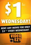 $1 movie rentals on Wednesdays at Video Ezy [WA]