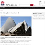 Sydney Opera House Turns 40 FREE ENTRY Sunday 20 October
