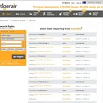 Tiger Air Tuesday Deals Fares from $39.95
