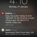 Eat Now $5 off Code Min Spend $20 (CC & PayPal) iPhone App Tonight Dinner Only