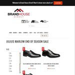 Julius Marlow Mens Shoe Sale ONLY $59.95 + $9.95 Postage RRP $139.95 | 3 Styles to Choose from