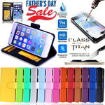 Wallet Case for iPhone 5/5C/5S + Free Tempered Glass Screen $6.99 Delivered @ Ezy Digital eBay