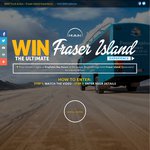 Win RT Flights for 2 to Hervey Bay, 5nt Hotel Fraser Island, Tours, Ferry, from MAN Truck & Bus