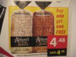 Buy One Get One FREE - Abbott's Village Bread Varieties 680-850g at Woolworths/Safeway