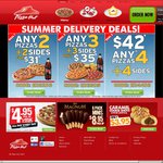 Pizza Hut Vouchers- $33 (Any 3 Pizzas & 3 Sides) OR $44 (Any 4 Pizzas & 4 Sides)