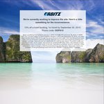 Orbitz 15% off a Hotel Booking, for Travel by September 30, 2015