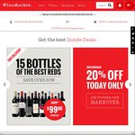 20% off WineMarket.com.au and Penfolds Grange for $640. Ends Today