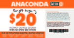 Anaconda - $20 off $60 Spend