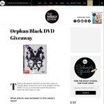 Win 1 of 5 Copies of Orphan Black: Season Four on DVD from The Weekly Review (VIC)