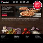 30% off Domino's Pizza Excludes Value & Extra Value Range Pizzas