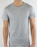 Mens Pure Cotton Tshirt/Undershirt - Grey Marle - $5 + $7 Shipping @ Baselayers
