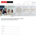 Win a Double Pass to the Sacred Space Interior Design Workshop Worth $590 from Godfrey Hirst 