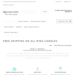 Free Sterling Silver Ring on Orders over $99 or Buy 4 Candles & Pay for 3 from Brilliant Scent (Ring Candles)