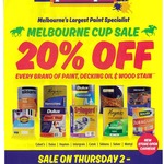 Melbourne Cup Sale 20% off Every Brand of Paint, Decking Oil & Wood Stain across All 17 Stores of Paint Spot Victoria