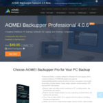 Free AOMEI Backupper Professional 4.0.6 (Value A $69.95)