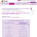 Bangkok Return from Sydney $735, Melbourne $788, Brisbane $807, Perth $625 | Oslo $1039 via Thai Airways