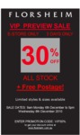 Florsheim 30% off and free postage, Online store only