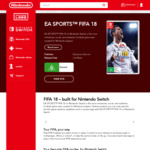 [Nintendo Switch] FIFA 18 $29.69 (>60% OFF) @ Nintendo eShop AU