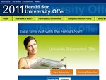 $20 2011-2012 Herald Sun University Subscription Offer