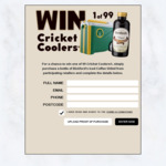Win 1 of 99 Cricket Cooler Eskies Worth $99 from Bickford's (Buy a Bickford's 550ml Iced Coffee Syrup)