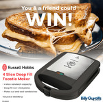 Win 1 of 2 Russell Hobbs 4-Slice Deep Fill Toastie Makers Worth $49.95 from Billy Guyatts