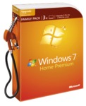 Windows 7 Home Premium Upgrade Family Pack (3 Licences) + $50 Fuel for $195 @ JB Hi-Fi
