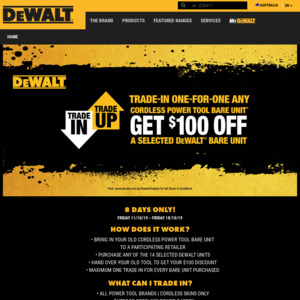 dewalt trade in