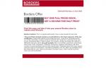 Buy One Full-Priced Book & Get A Second for Half-Price - At Borders!!