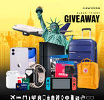 Win a Trip to New York & Tech Prize Pack (iPhone 11 Pro/Apple Watch/PS4/Nintendo Switch/GoPro HERO8/etc) from Hawkers Co