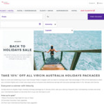 10% off Virgin Holiday Packages