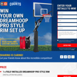 Win Your Own DreamHoop Pro Style Rim Basketball Set Up