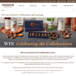 Win 1 of 3 Chocolate & Gin Prize Packs from Haigh's
