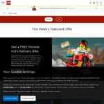 Free Monkie Kid's Delivery Bike with Any Purchase over $99 @ LEGO