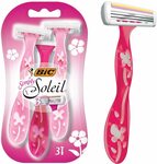 BIC Simply Soleil Women's Razors, Pack of 3 $1.77 ($1.59 S/S) + Delivery ($0 with Prime/ $39 Spend) @ Amazon AU