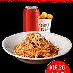 [WA] Spaghetti + Napolitana Sauce + 3 Arancini Balls + ​Can of Soft Drink / Bottle Water $12 @ Tommy Sugo (Nedlands)