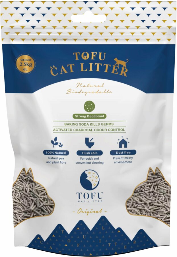 Cature Natural Tofu Clumping Cat Litter Pellet Green Tea 6L 2.5kg Dog