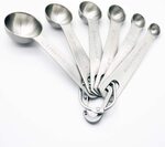 Metal Measuring Spoon 6-Piece Set from $9.99 + Delivery ($0 with Prime/ $39 Spend) @ C&B Amazon AU