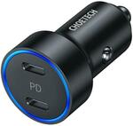 CHOETECH 40W Dual USB PD Car Charger, 2x USB-C to USB-C 100W PD Cable 2m US$9.99 (~A$13.31) AU Stock Delivered @ Choetech
