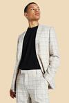 Tall Skinny Check Single Breasted Jacket $6 (Was $40) Delivered @ Boohoo