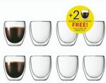 Set of 8 Pavina Double Wall Glasses (250ml) $44.95 + $13 Delivery ($0 with $60 Order) @ Bodum