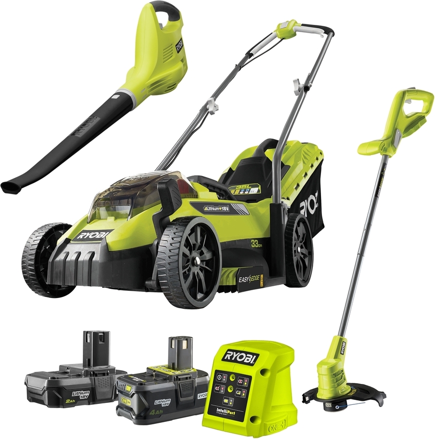 Ryobi lawn mower and whipper deals snipper