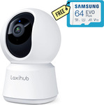 Laxihub P2 Indoor Wi-Fi 1080P Security Camera + Samsung 64GB EVO Plus MicroSD Card $39.95 Delivered @ AZAU