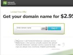 $2.95 Domain - Network Solutions - COM, NET, ORG, BIZ, INFO