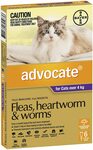 Advocate Flea & Worm Control 6pk (purple, for cats over 4kg) $59.39 ($53.45 S&S) Delivered @ Amazon AU