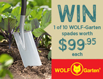 Win 1 of 10 WOLF-Garten Spades Worth $99.95 from Organic Gardener