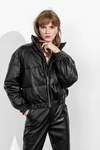 Women's Slick Black Puffer Jacket $47 (79% off) + $15 Shipping ($0 with $150 Spend) @ J.ing