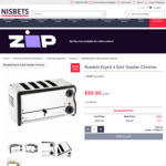 Rowlett Esprit 4 Slot Toaster - Chrome $109.89 + Shipping ($13.20 to BNE/MEL/SYD) @ Nisbets