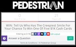 Win 1 of 5 $1,000 Visa Virtual Cash Cards from Pedestrian Group