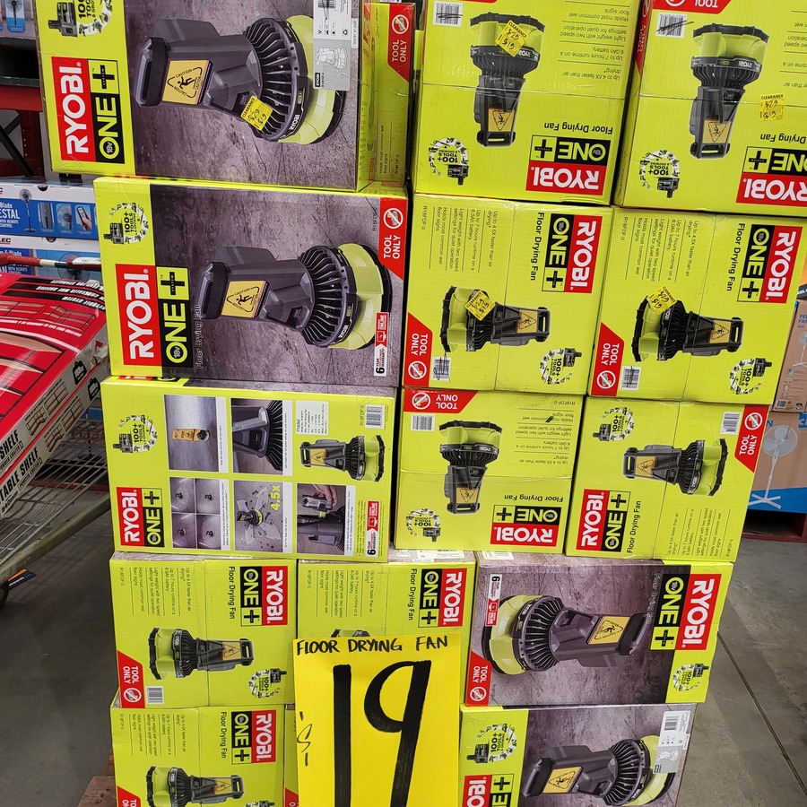 Ryobi hybrid discount floor dryer fan